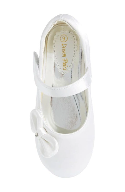 Shop Dream Pairs Kids' Angel Crystal Bow Mary Jane In White/ Satin
