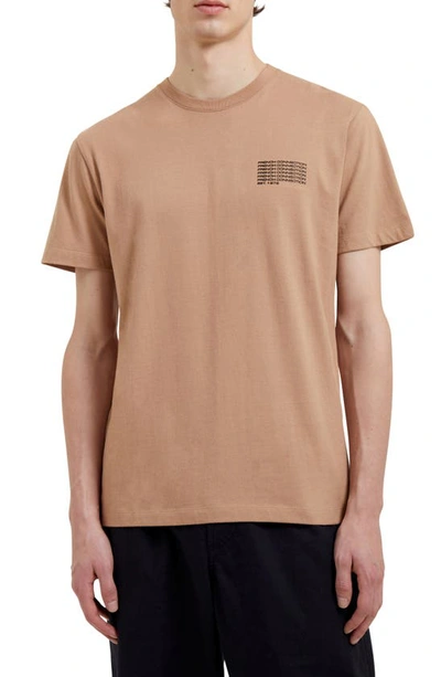 Shop French Connection Repeat Logo Graphic Tee In Kangaroo
