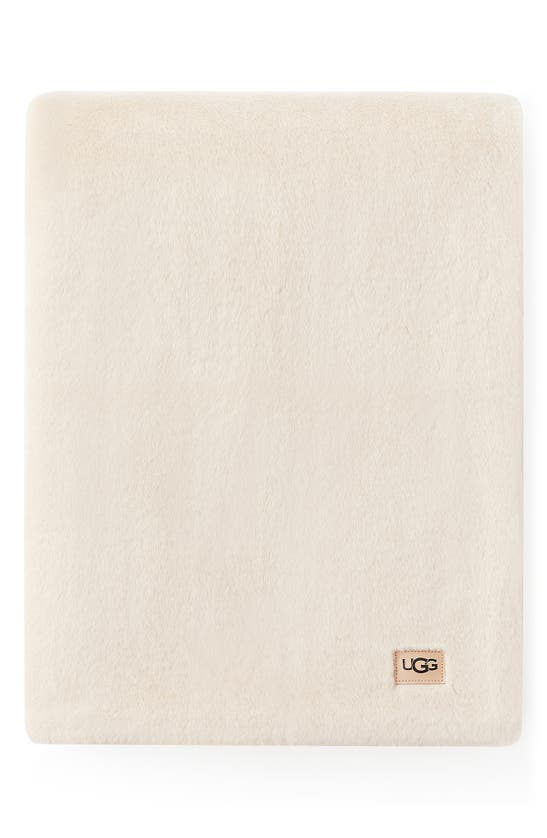 ugg fleece logo throw blanket