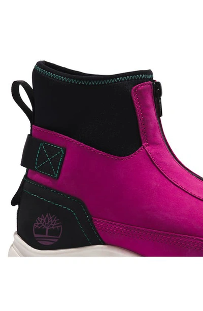 Shop Timberland Adley Way Sandal Boot In Bright Pink Nubuck