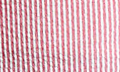 Shop Polo Ralph Lauren Pinstripe Stretch Flat Front Chino Shorts In Pink Seersucker