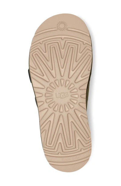 Shop Ugg Goldencoast Slide Sandal In Moss Green