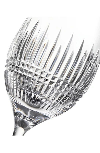 Waterford Lismore Diamond Essence Set Of 2 Crystal White Wine Glasses In Clear