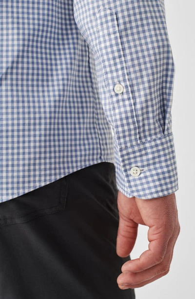 Faherty The Movement Check Button-up Shirt In Light Blue Gingham
