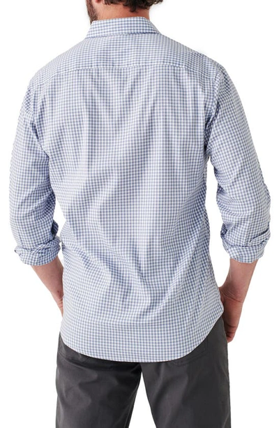 Faherty The Movement Check Button-up Shirt In Light Blue Gingham