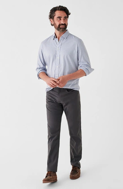 Faherty The Movement Check Button-up Shirt In Light Blue Gingham
