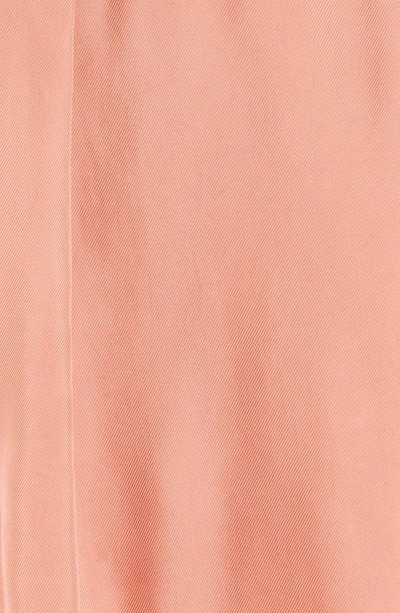 Shop Cinq À Sept Dale Ruched Sleeve Cupro Satin Jacket In Apricot