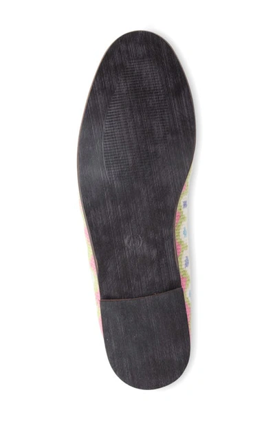 Bypaige Needlepoint Paisley Loafer In Pink