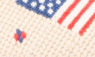 Bypaige Needlepoint American Flag Loafer In Tan