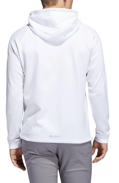 Shop Adidas Golf Cold.rdy Fleece Hoodie In White