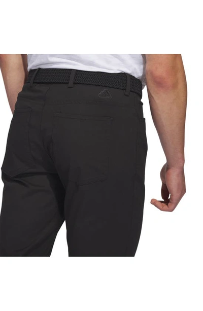 Shop Adidas Golf Go-to 5-pocket Stretch Twill Golf Pants In Black