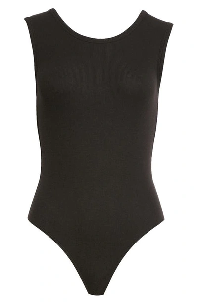 Shop Atm Anthony Thomas Melillo Sleeveless Thong Bodysuit In Black