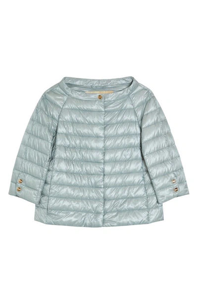 Shop Herno Elsa Iconico Ultralight Water Repellent Down Puffer Jacket In 9434 / Pale Blue