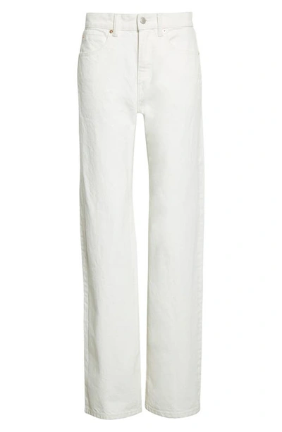 Shop Alexander Wang Relaxed Straight Leg Jeans In Vintage White