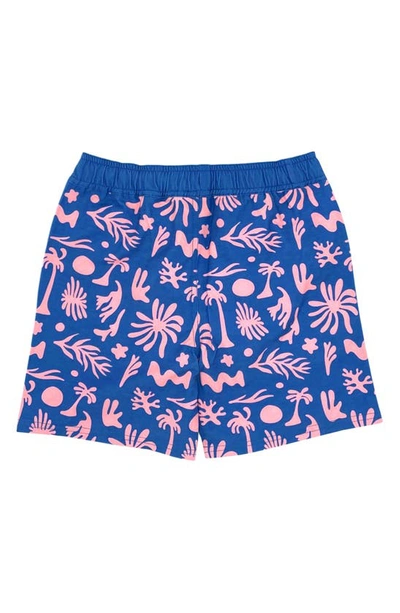 Shop Feather 4 Arrow Kids' Sunny Vibes Swim Trunks In Flamingo Pink