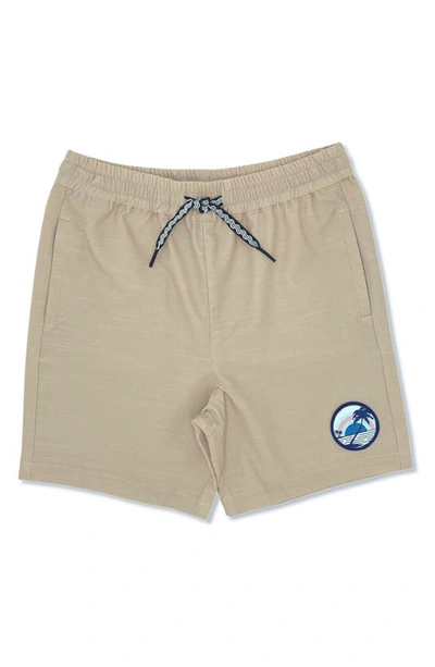 Shop Feather 4 Arrow Kids' Seafarer Hybrid Shorts In Toasted Almond