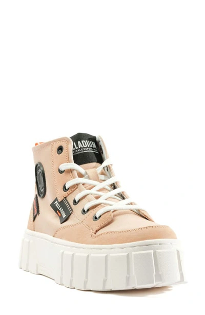 Shop Palladium Pallatower High Top Platform Sneaker In Orange Dust