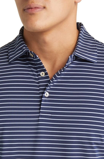 Shop Peter Millar Drum Performance Jersey Polo In Navy