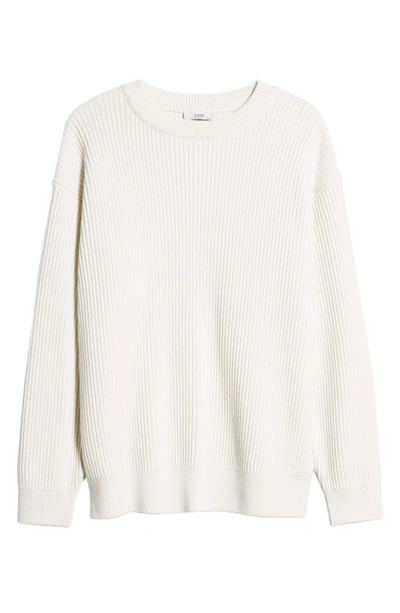 Shop Closed Wool & Cotton Rib Sweater In Marble White