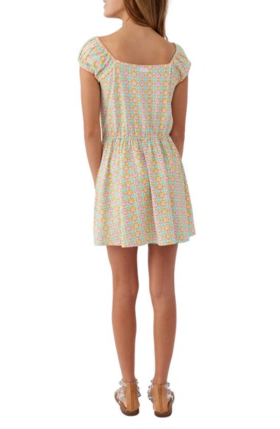 Shop O'neill Kids' Marisol Floral Print Dress In Pink Multi Colored