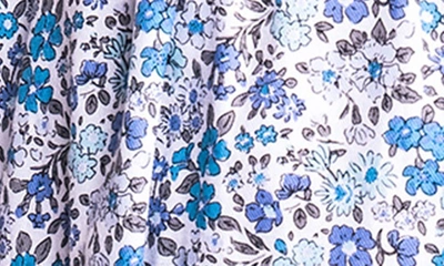 Petite Plume Little Girl's & Girl's Fleur D'azur Lily Nightgown In Blue