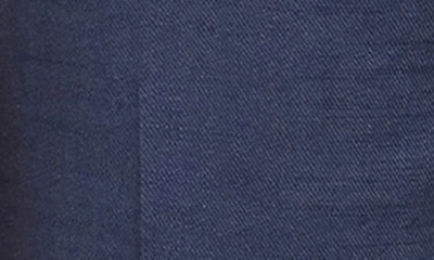 Nydj Linen Blend Crop Wide Leg Pants In Oxford Navy