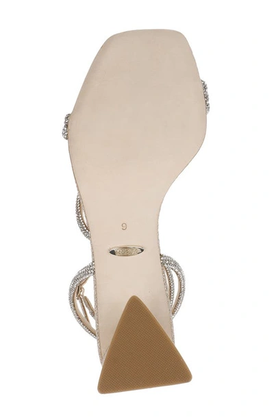 Shop Badgley Mischka Freedom Ankle Strap Sandal In Pale Gold