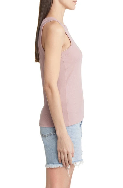 Shop Madewell Brightside Tank Top In Warm Thistle