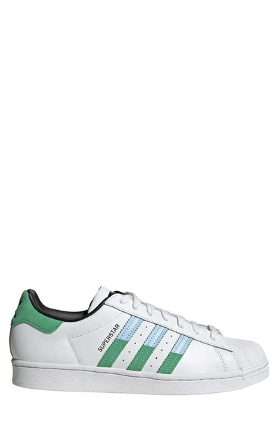 Adidas Superstar Trainers White/Green