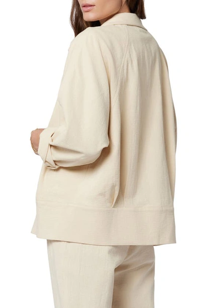 Joie Yves Cotton Jacket In Beige In Bleached Sand