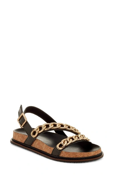 Shop Kelsi Dagger Brooklyn Script Slingback Sandal In Black