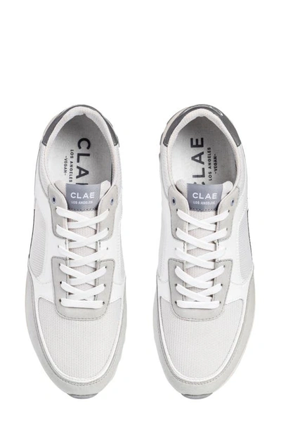 Clae Joshua Sneaker In White Frost Grey