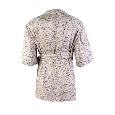 Shop Lardini Beige Linen Dressing Gown Women's Jacket