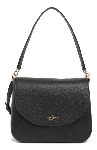 Shop Kate Spade Kailee Medim Flap Shoulder Bag In Black