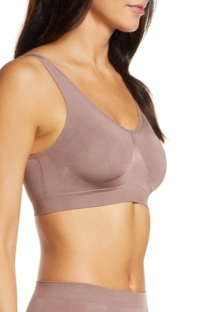 Shop Wacoal B Smooth Seamless Bralette In Deep Taupe