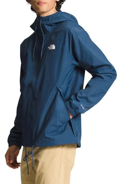 Shop The North Face Antora Waterproof Hooded Rain Jacket In Shady Blue