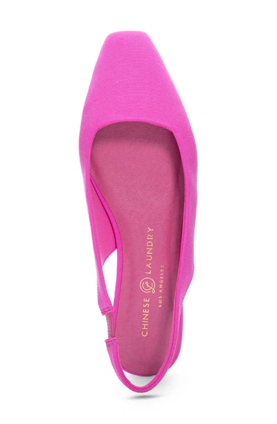 Shop Chinese Laundry Rhyme Time Slingback Flat In Pink