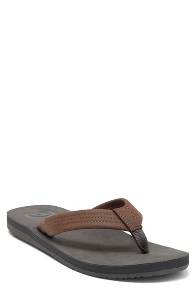 Shop Cobian Sand Lake Flip Flop In Chocolate