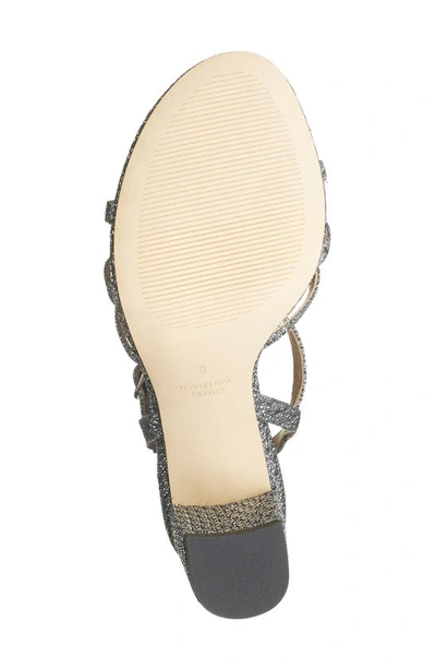 Stuart Weitzman Starla Block Heel Sandal In Gunmetal