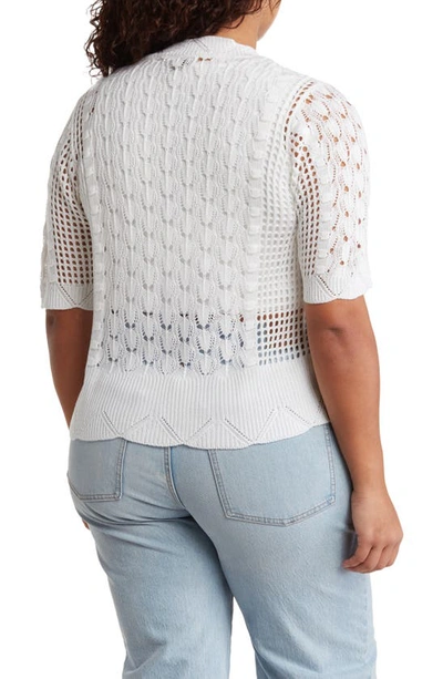 Shop By Design Faith Crochet Cardigan In White