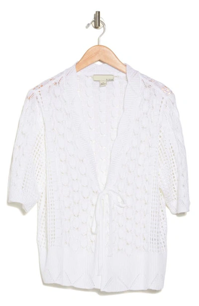 By Design Faith Crochet Cardigan In White