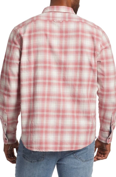 Shop Flag And Anthem Folkston Long Sleeve Button-up Shirt In Pink