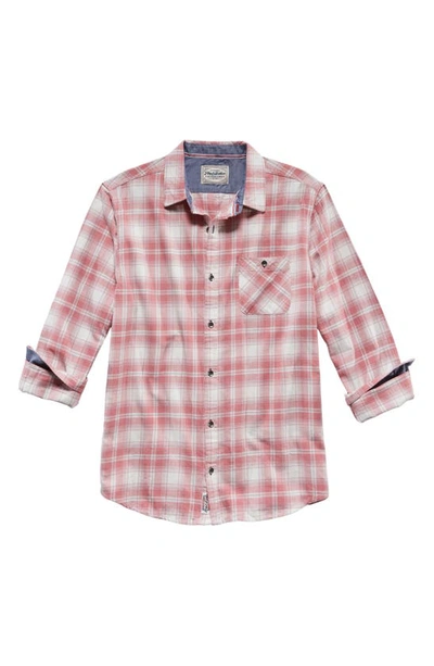 Shop Flag And Anthem Folkston Long Sleeve Button-up Shirt In Pink
