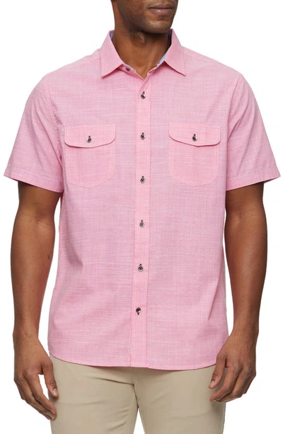 Shop Flag And Anthem Cullman Double Pocket Button-up Shirt In Washed Red