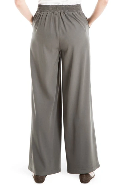 Max Studio Twill Ankle Slim Trousers In Army