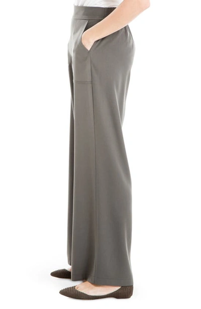 Max Studio Twill Ankle Slim Trousers In Army
