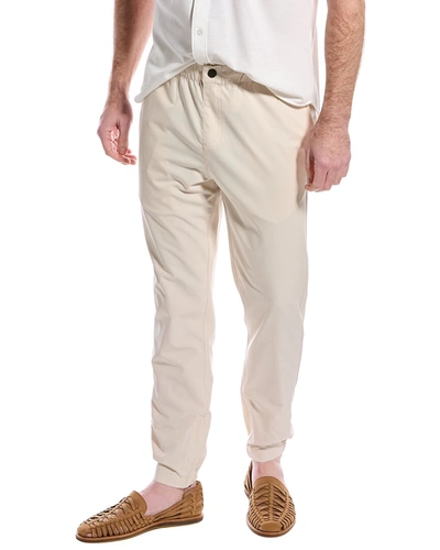 Shop Onia Pull-on Tech Pant In Beige
