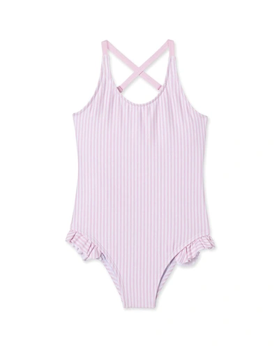 Shop Classic Prep Kai Open Back One-piece In Pink