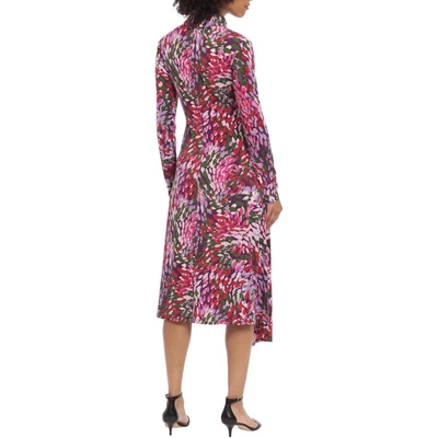 Shop Maggy London Womens Printed Calf Midi Dress In Multi
