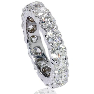 Pompeii3 Platinum 5 Ct Diamond Eternity Ring Womens Wedding Band In Silver
